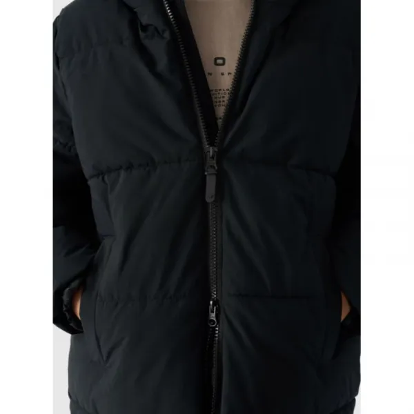 Chlapčenská bunda 4F JUNIOR DOWN JACKET-JWAW24TDJAM464-20S-DEEP BLACK