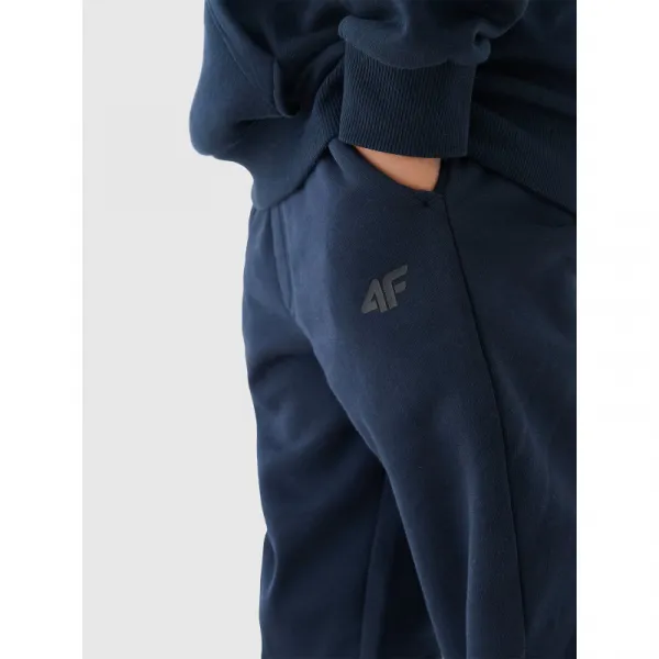 Chlapčenské tepláky 4F JUNIOR TROUSERS-JWMM00TTROM0811-31S-NAVY
