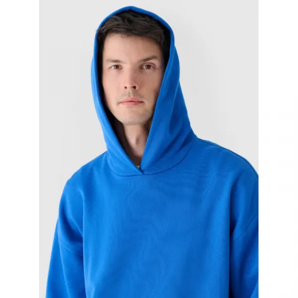 Pánska mikina s kapucňou 4F SWEATSHIRT-WAW24TSWSM1311-36S-COBALT