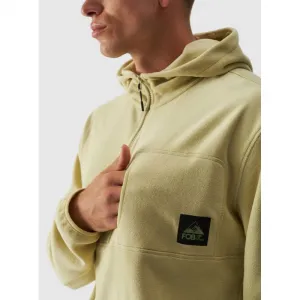 Pánska flisová mikina so zipsom 4F FLEECE-WAW24TFLEM252-44S-OLIVE
