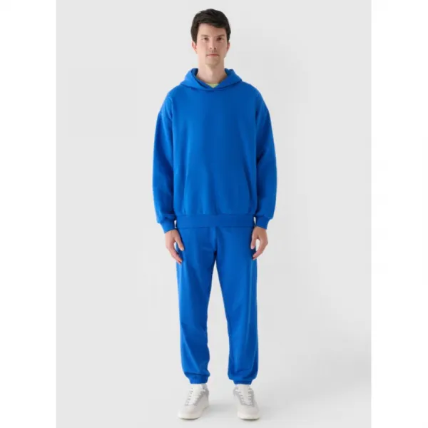 Pánska mikina s kapucňou 4F SWEATSHIRT-WAW24TSWSM1311-36S-COBALT