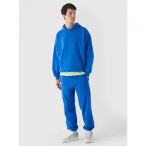 Pánska mikina s kapucňou 4F SWEATSHIRT-WAW24TSWSM1311-36S-COBALT