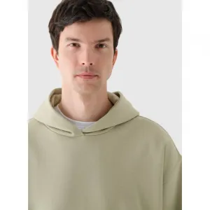Pánska mikina s kapucňou 4F SWEATSHIRT-WAW24TSWSM1311-44S-OLIVE