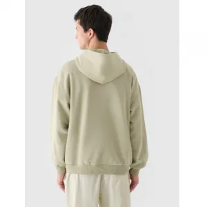 Pánska mikina s kapucňou 4F SWEATSHIRT-WAW24TSWSM1311-44S-OLIVE