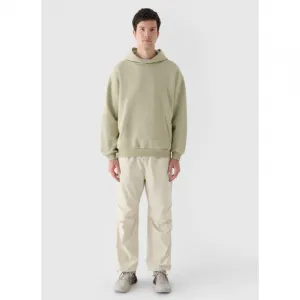 Pánska mikina s kapucňou 4F SWEATSHIRT-WAW24TSWSM1311-44S-OLIVE