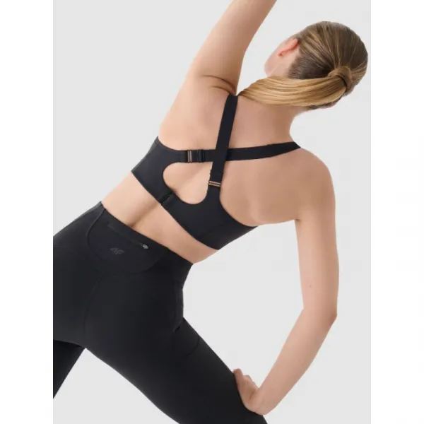 Kompresná podprsenka 4F SPORT BRA-WAW24USBAF137-22S-ANTHRACITE