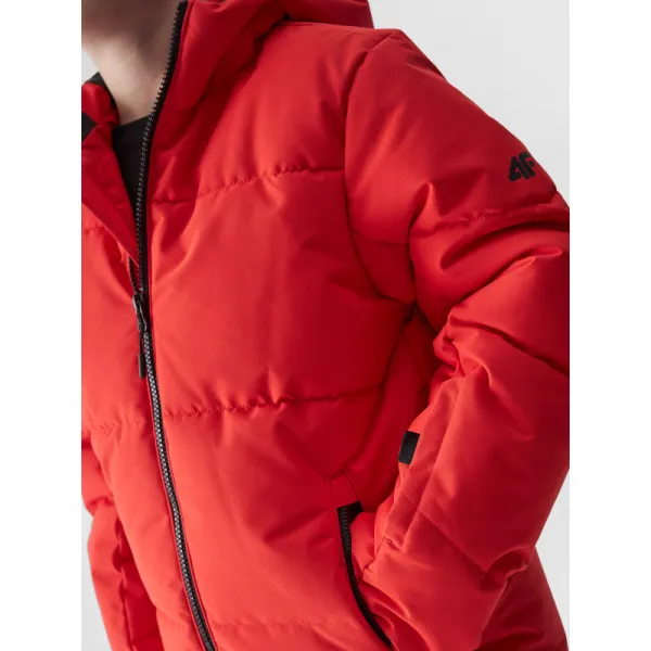 Chlapčenská lyžiarska bunda 4F JUNIOR TECHNICAL JACKET-JWAW24TTJAM534-62S-RED