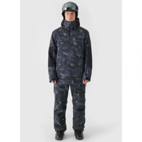 Pánska lyžiarska bunda 4F TECHNICAL JACKET-WAW24TTJAM510-90A-MULTICOLOUR ALLOVER