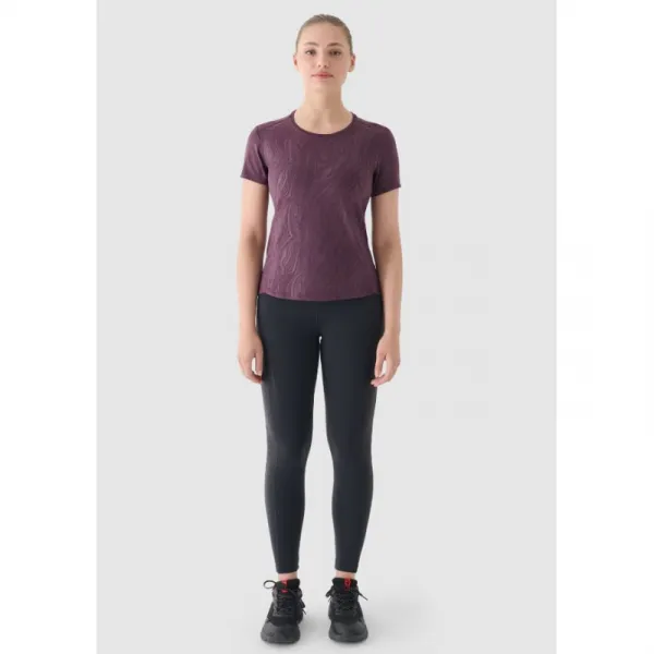 Dámske bežecké zateplené legíny 4F TIGHTS FNK-WAW24TFTIF266-22S-ANTHRACITE