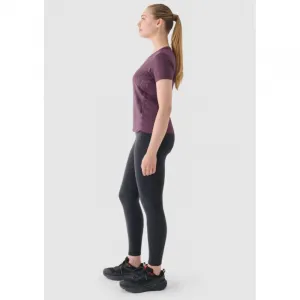 Dámske bežecké zateplené legíny 4F TIGHTS FNK-WAW24TFTIF266-22S-ANTHRACITE