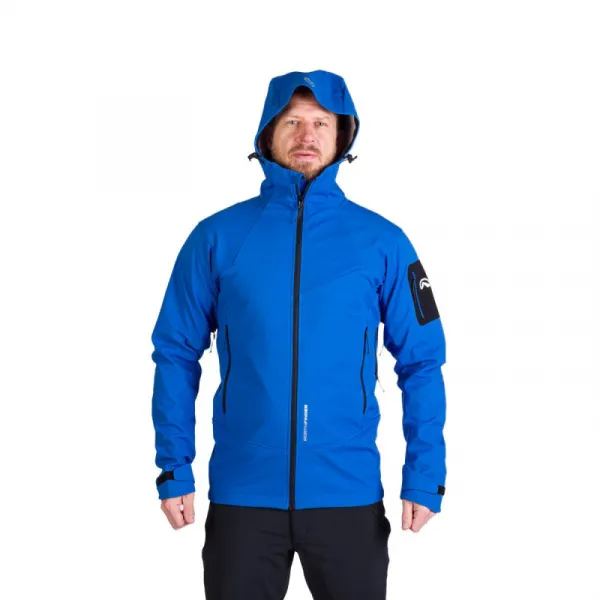 Pánska turistická softshellová bunda NORTHFINDER FABIO-281blue