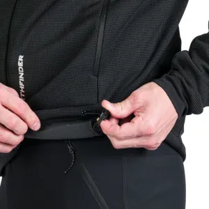 Pánska turistická mikina so zipsom NORTHFINDER GIOELE-411greyblack