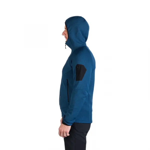 Pánska turistická mikina so zipsom NORTHFINDER GIOELE-282blueblack