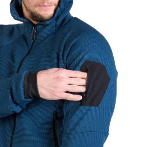 Pánska turistická mikina so zipsom NORTHFINDER GIOELE-282blueblack
