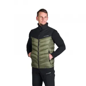Pánska turistická vesta NORTHFINDER FILIPPO-550blackdarkgreen