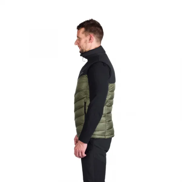 Pánska turistická vesta NORTHFINDER FILIPPO-550blackdarkgreen