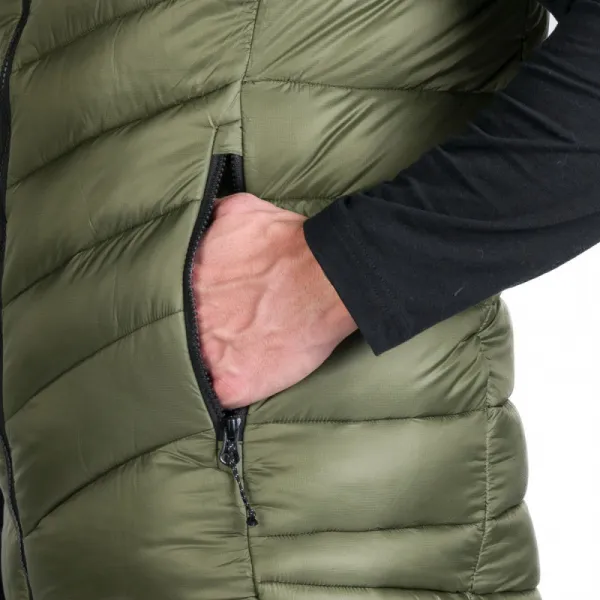 Pánska turistická vesta NORTHFINDER FILIPPO-550blackdarkgreen