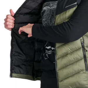 Pánska turistická vesta NORTHFINDER FILIPPO-550blackdarkgreen