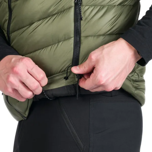 Pánska turistická vesta NORTHFINDER FILIPPO-550blackdarkgreen