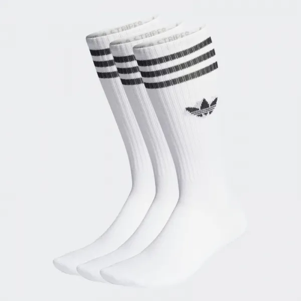 Ponožky ADIDAS ORIGINALS 3 PACK-HIGH CREW SOCK- WHITE