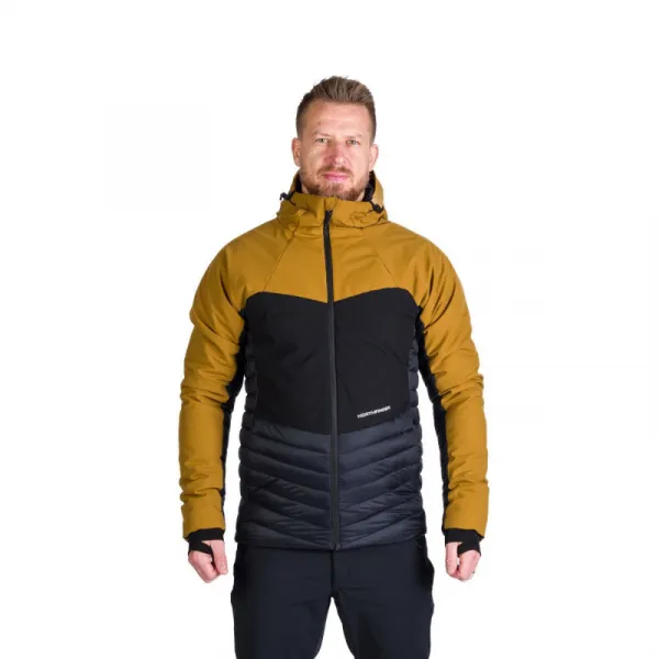 Pánska turistická bunda NORTHFINDER WATSON 579mustardblack