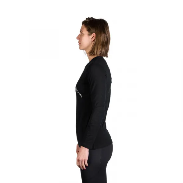 Dámske turistické tričko s dlhým rukávom NORTHFINDER SHARI-269black