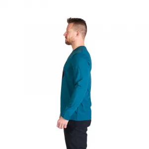 Pánske turistické tričko s dlhým rukávom NORTHFINDER CLAIR-526inkblue