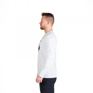 Pánske turistické tričko s dlhým rukávom NORTHFINDER CLAIR-377white