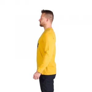 Pánske turistické tričko s dlhým rukávom NORTHFINDER CLAIR-314goldenyellow