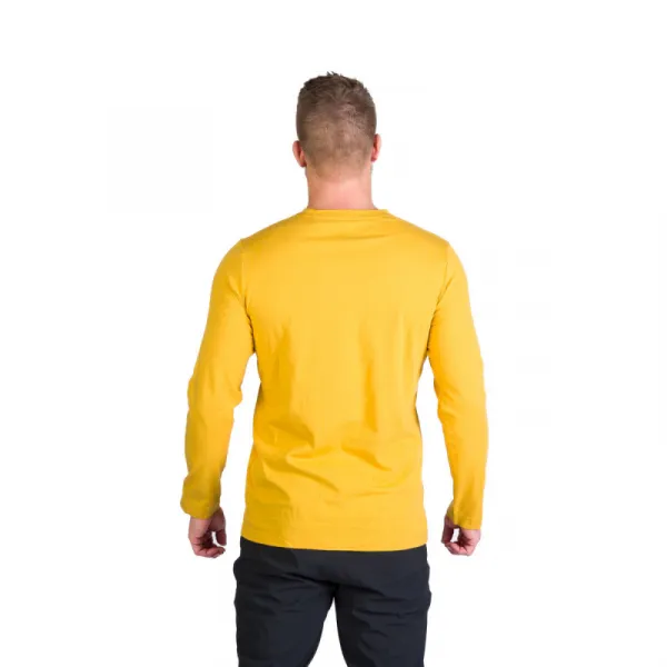 Pánske turistické tričko s dlhým rukávom NORTHFINDER CLAIR-314goldenyellow