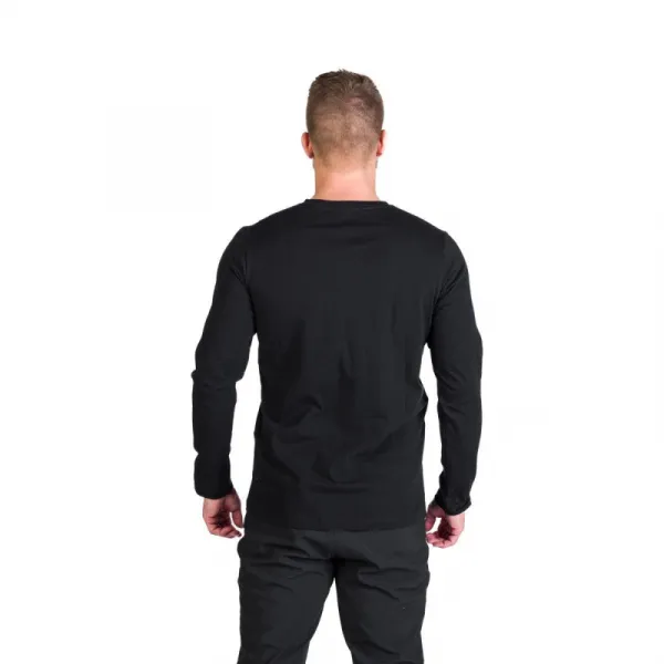 Pánske turistické tričko s dlhým rukávom NORTHFINDER CLAIR-269black