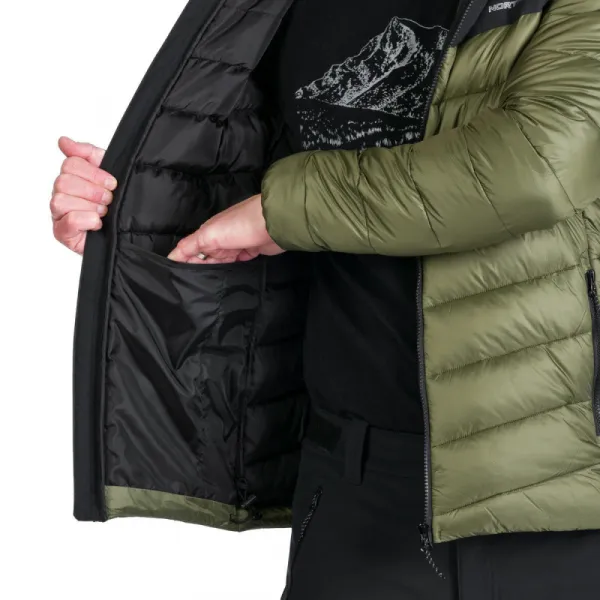 Pánska turistická bunda NORTHFINDER FEDERICO-550blackdarkgreen