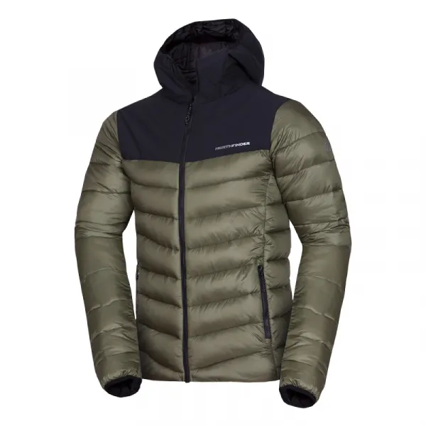 Pánska turistická bunda NORTHFINDER FEDERICO-550blackdarkgreen