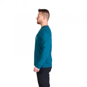 Pánske turistické tričko s dlhým rukávom NORTHFINDER STEWART-526inkblue