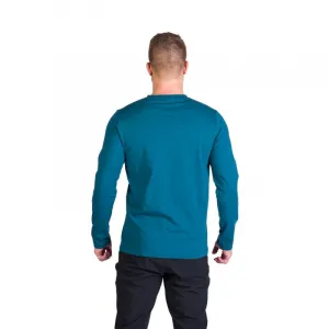 Pánske turistické tričko s dlhým rukávom NORTHFINDER STEWART-526inkblue