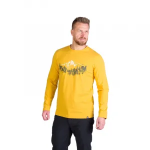 Pánske turistické tričko s dlhým rukávom NORTHFINDER STEWART-314goldenyellow