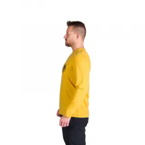 Pánske turistické tričko s dlhým rukávom NORTHFINDER STEWART-314goldenyellow