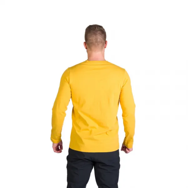 Pánske turistické tričko s dlhým rukávom NORTHFINDER STEWART-314goldenyellow