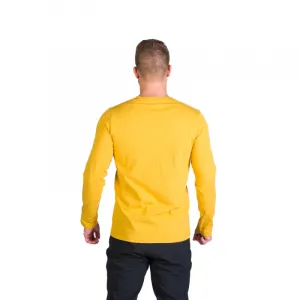 Pánske turistické tričko s dlhým rukávom NORTHFINDER STEWART-314goldenyellow