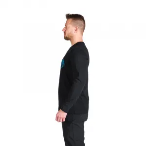 Pánske turistické tričko s dlhým rukávom NORTHFINDER STEWART-269black
