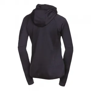 Dámska zateplená turistická mikina so zipsom NORTHFINDER JONI-270blackblack