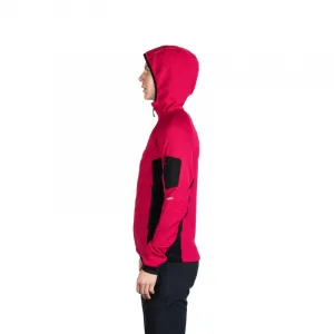 Dámska turistická mikina so zipsom NORTHFINDER DARLA-577cherryblack
