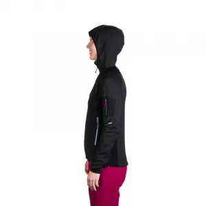 Dámska turistická mikina so zipsom NORTHFINDER DARLA-270blackblack