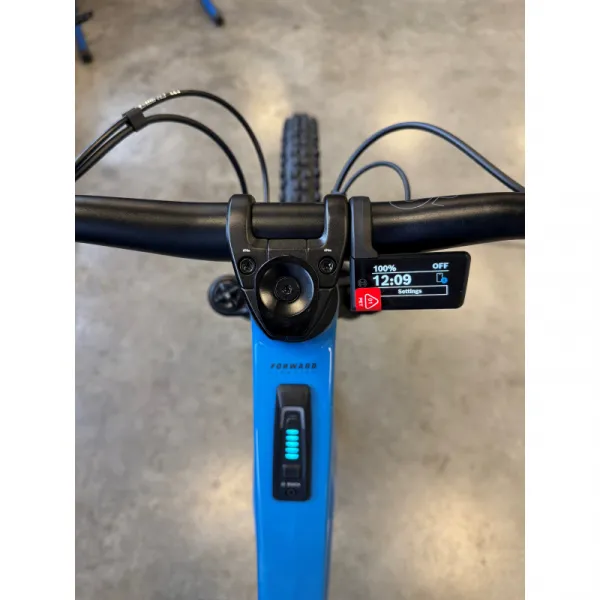 Horský elektrobicykel MONDRAKER Sly R, marlin blue racing silver obsidian grey