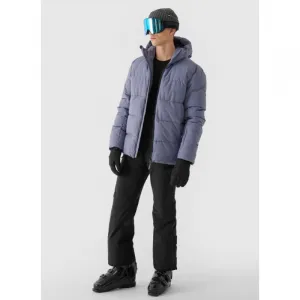 Pánska lyžiarska bunda 4F TECHNICAL JACKET-WAW24TTJAM580-32S-DENIM