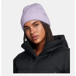 Dámska zimná čiapka UNDER ARMOUR W Halftime Cable Knit Beanie-PPL