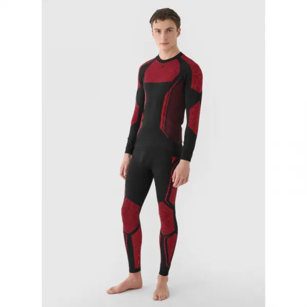 Pánske termo nohavice 4F SEAMLESS UNDERWEAR-WAW24USEAM166-62S-RED