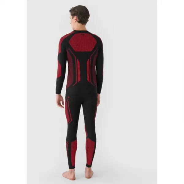 Pánske termo nohavice 4F SEAMLESS UNDERWEAR-WAW24USEAM166-62S-RED