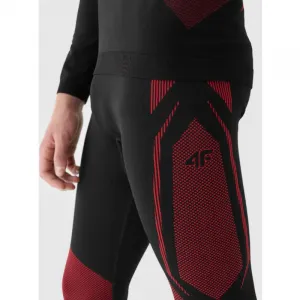 Pánske termo nohavice 4F SEAMLESS UNDERWEAR-WAW24USEAM166-62S-RED