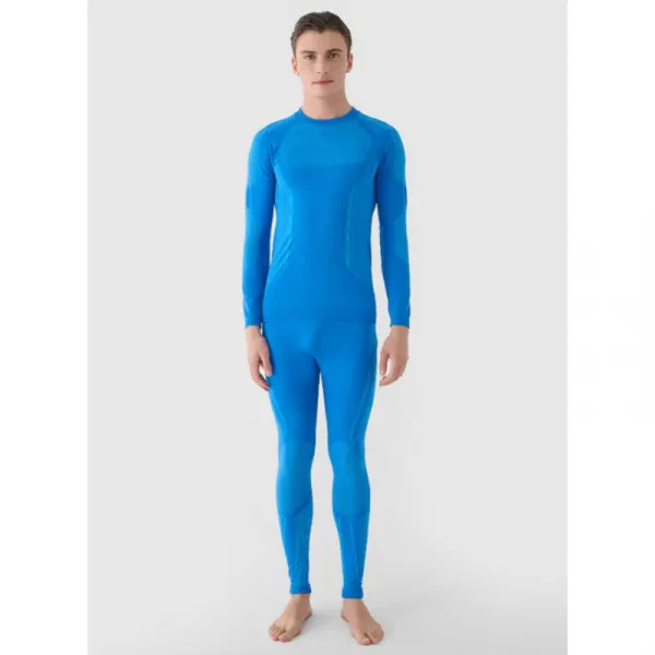 Pánske termo nohavice 4F SEAMLESS UNDERWEAR-WAW24USEAM166-33S-BLUE